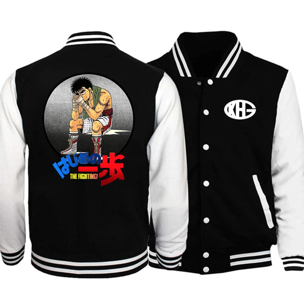 Hajime No Ippo Baseball Jacket Hoodie Men Hooded Pullover Anime Men s Newest Boxing Simple Style 3 - Hajime no Ippo Store